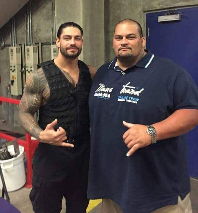 Roman Reigns with his brother