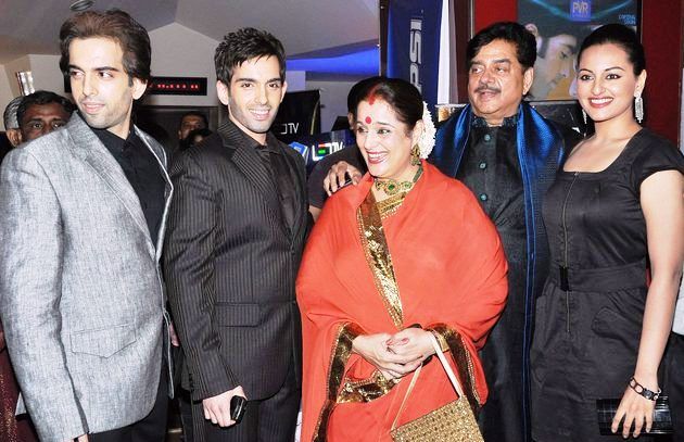 Luv Sinha (second from left) with his parents and siblings