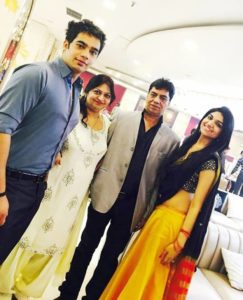 Kriti Verma with her parents and brother