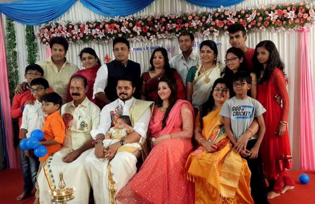 Sreesanth with his family