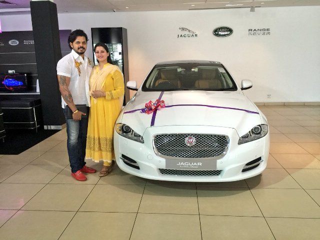 Sreesanth with his wife and Car