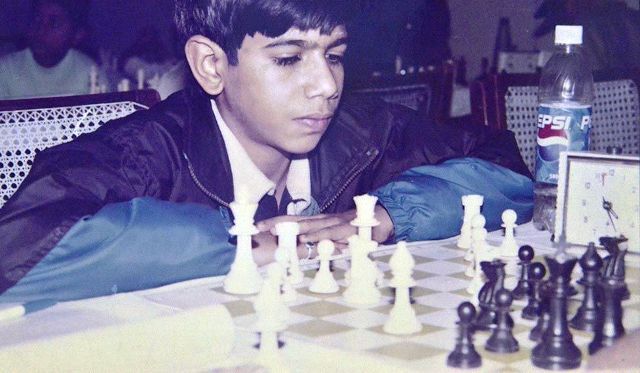 Yuzvendra Chahal playing Chess