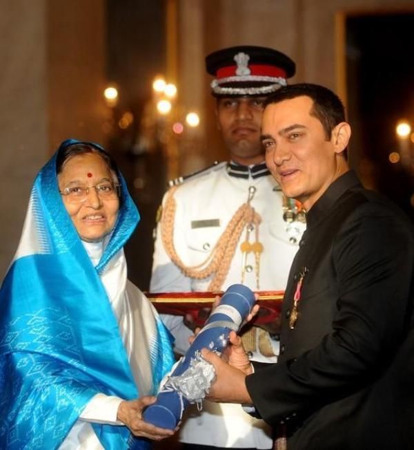 Aamir Khan Receiving Padma Bhushan