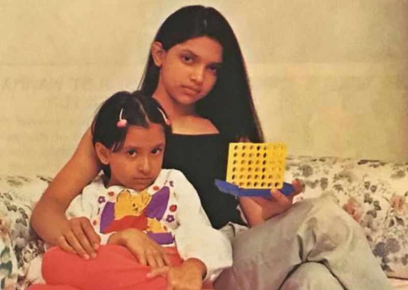 Anisha Padukone's and Deepika Padukone's childhood picture
