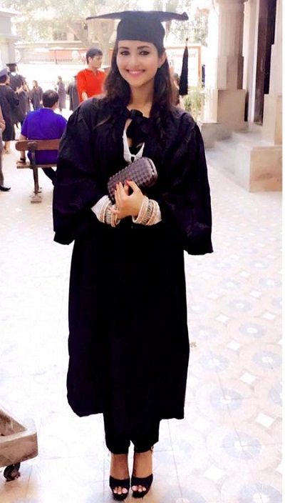 Pranutan Bahl during graduation convocation
