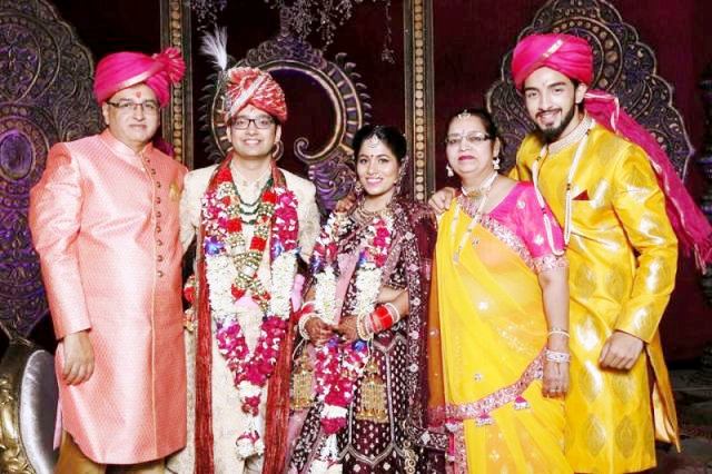 Rohit Suchanti with his parents, brother, and sister-in-law