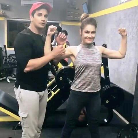 Yuvika and Prince in Gym