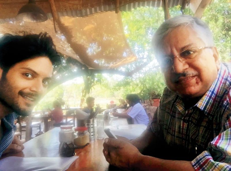 Ali Fazal with his father