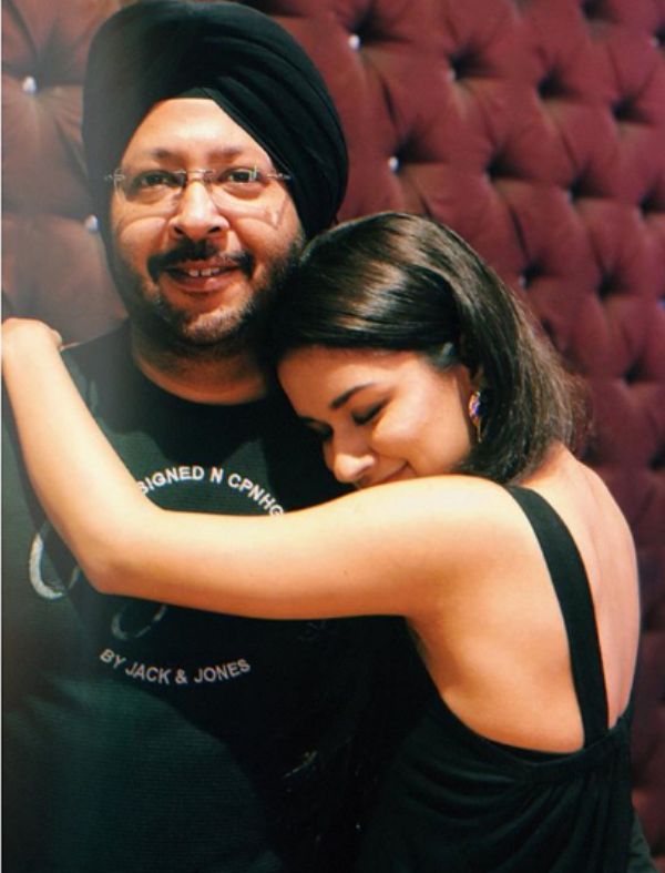 Avneet Kaur with her Father
