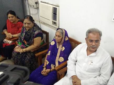 Bhupesh Baghel with his family