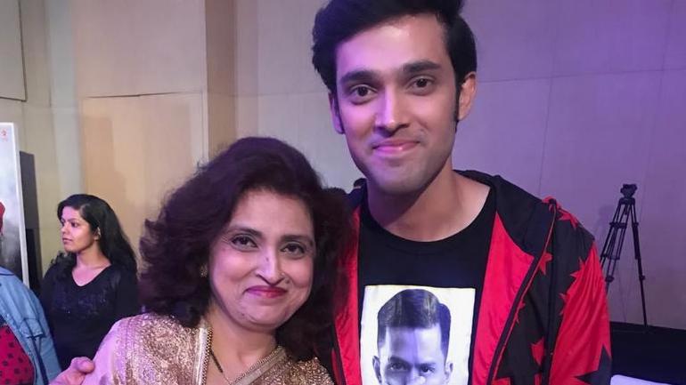 Parth Samthaan with his mother