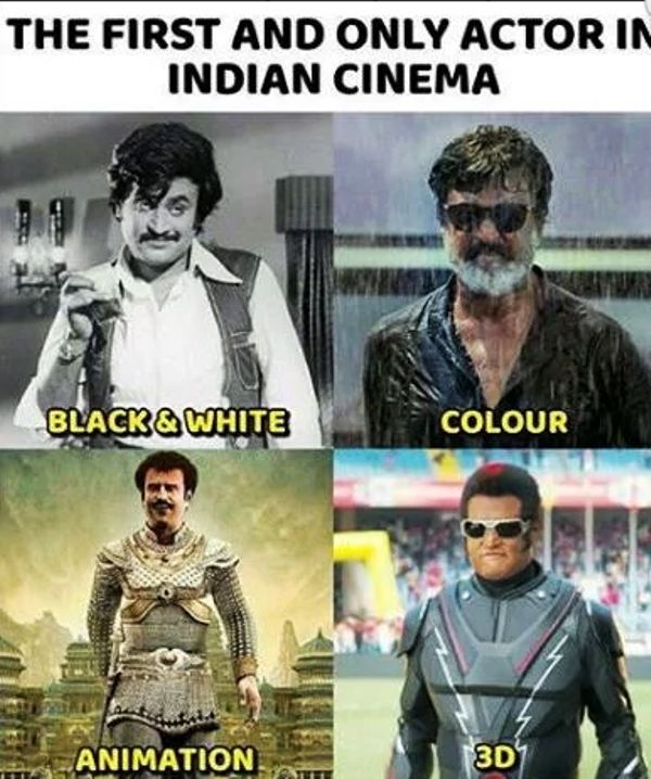 Rajinikanth in 4 formats of films