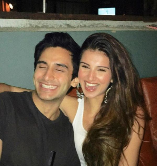 Rohan Vinod Mehra with his girlfriend