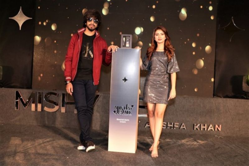 Arishfa Khan at the launch of her brand, Mishy Me Cosmetics