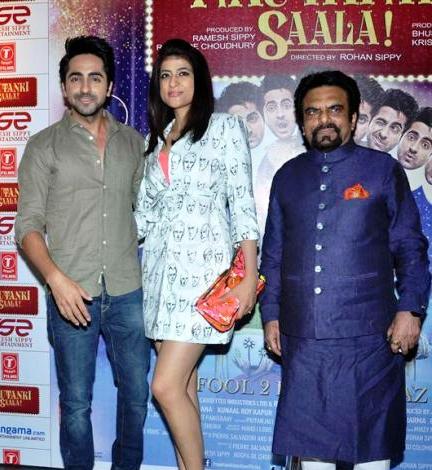 Ayushmann with is wife and father
