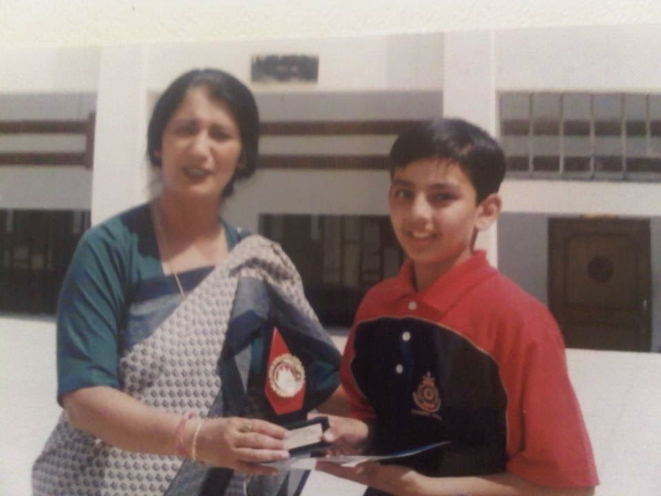 Himansh Kohli in his childhood
