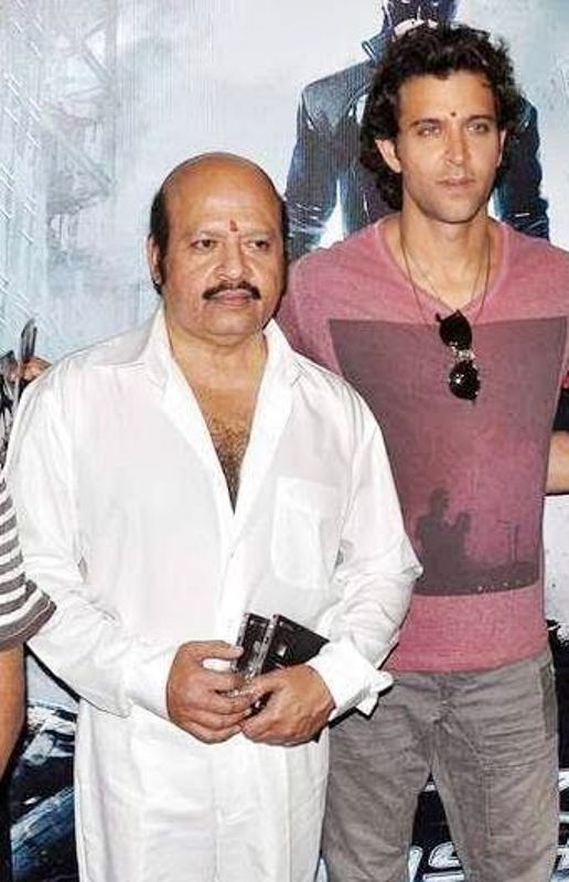 Hrithik Roshan with his uncle Rajesh Roshan