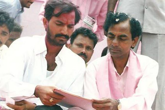 KCR during Telangana State formation day