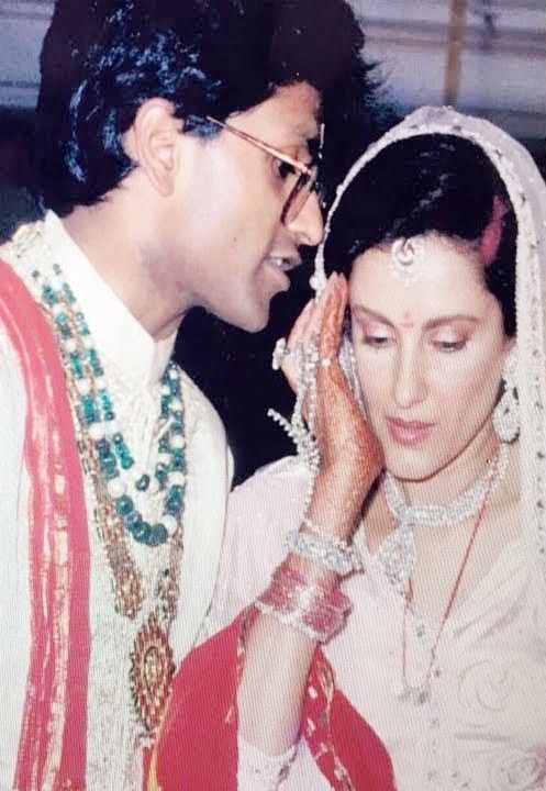 Minal Modi and Lalit Modi's marriage photo