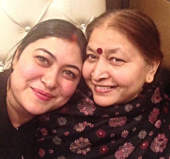 Ragini Nayak and her mother