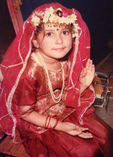 Ragini Nayak as a child