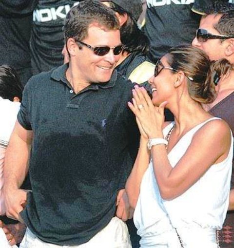 Rahul gandhi with his girlfriend Veronique Cartelli