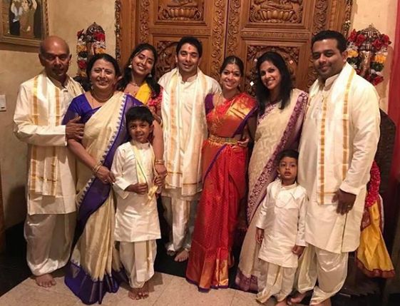 Raja Kumari with her family