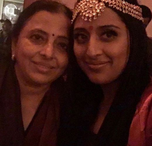 Raja Kumari with her mother
