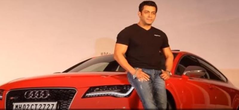 Salman Khan with his car