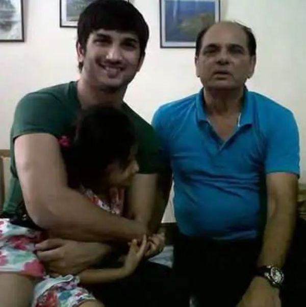 Sushant Singh Rajput With His Father