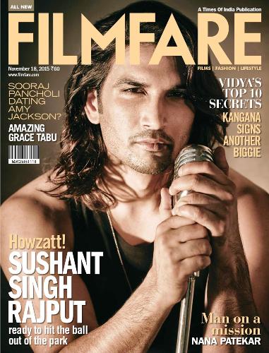 Sushant Singh Rajput on the cover of the Filmfare Magazine