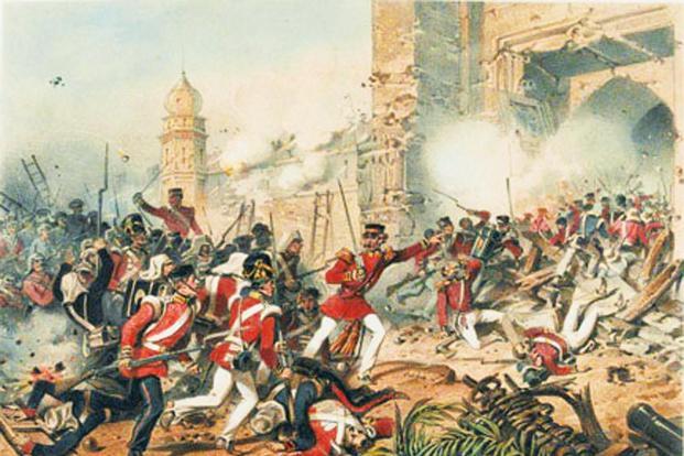 The depiction of the Revolt of 1857