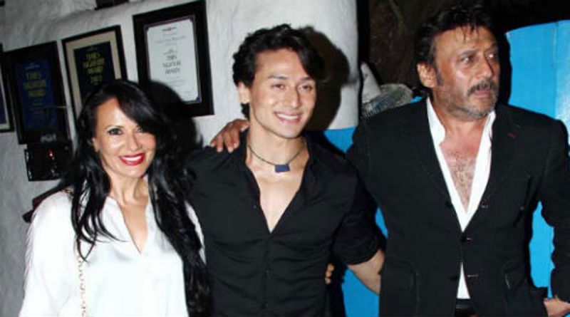 Ayesha Shroff with her husband and son