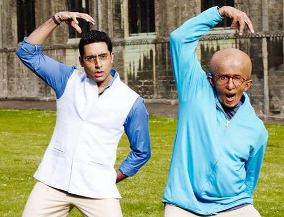 Abhishek Bachchan and Amitabh Bachchan in Paa