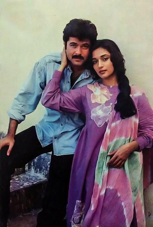 Anil Kapoor with Madhuri Dixit