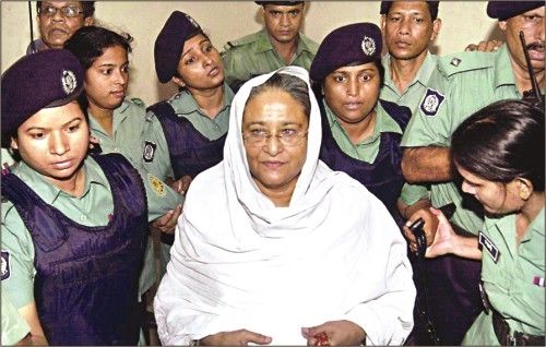 Arrest of Sheikh Hasina on charges of extortion