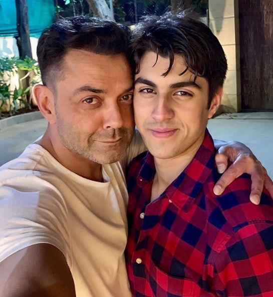 Aryaman Deol With His Father, Bobby Deol