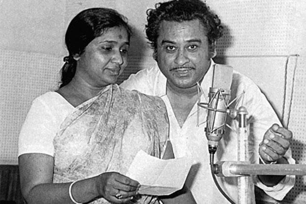 Asha Bhosle with Kishore Kumar