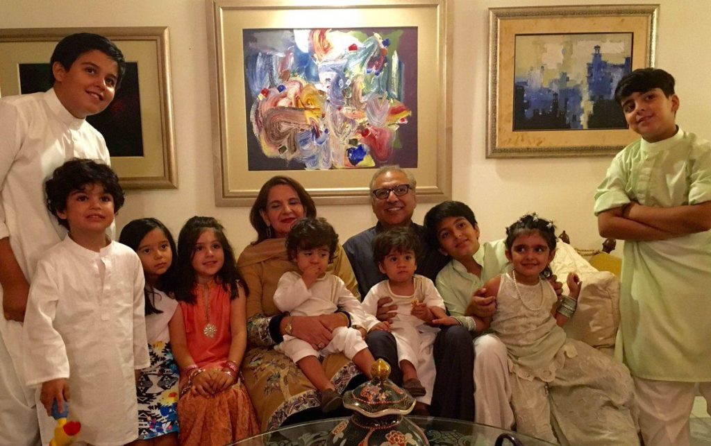 Arif-ur-Rehman Alvi; with his wife, Samina Alvi and Four Children