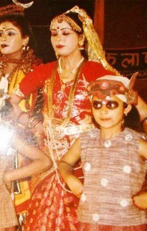 Divyanka Tripathi in her childhood