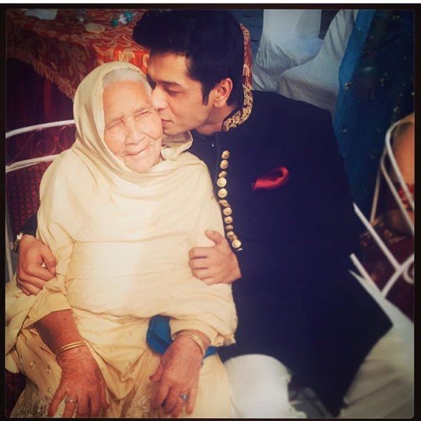 Fahad Ali with his grandmother