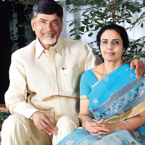 NTR Daughter, Nara Bhuvaneshwari with her husband Chandrababu Naidu