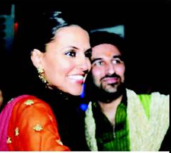 Neha Dhupia, With Her Brother