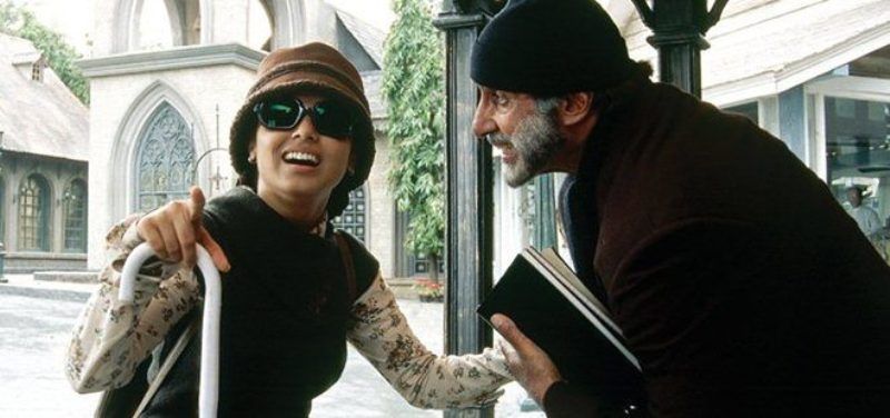 Rani Mukerji with Amitabh Bachchan in the film, Black