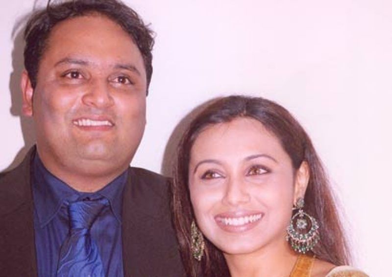 Rani Mukerji with her brother