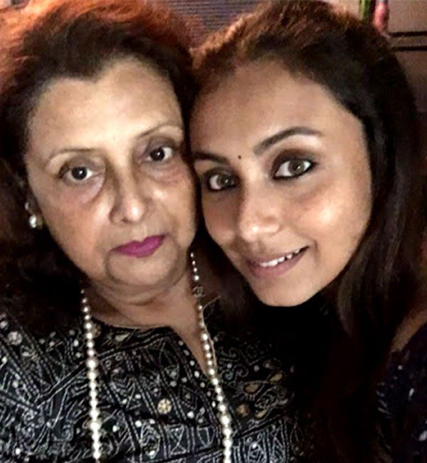 Rani Mukherji with her mother