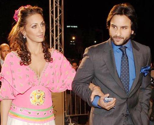 Saif Ali Khan with his Ex girlfriend Rosa Catalano