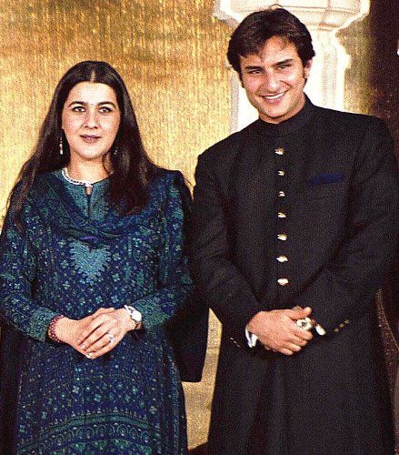 Saif Ali Khan with his Ex-wife Amrita Singh