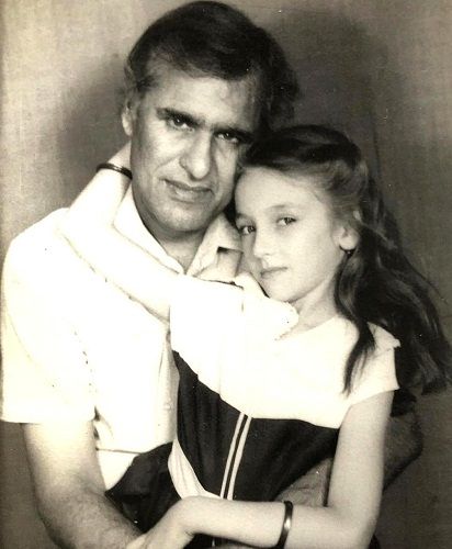 Saumya Tandon with her father