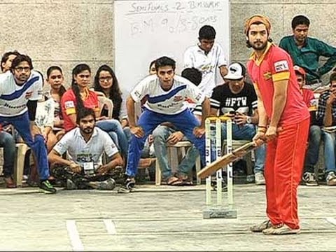 Sharad Malhotra playing cricket
